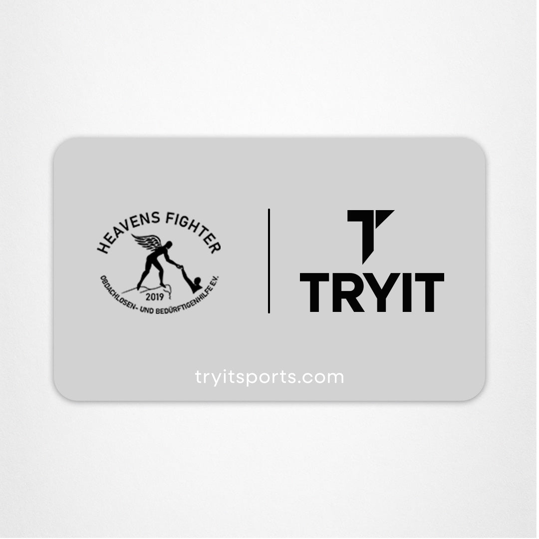 TRYIT E-Gutschein in Kooperation mit dem Heaven Fighter - digitaler Geschenkgutschein auf tryitsports.com.