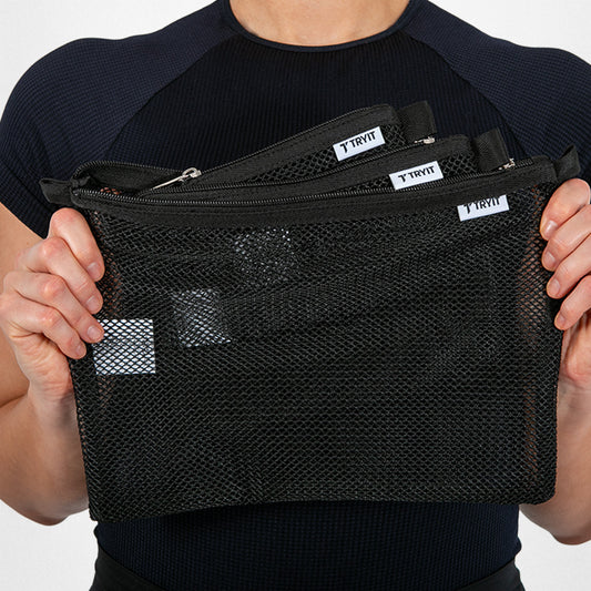 Meshbeutel 3er-Set - Schwarz