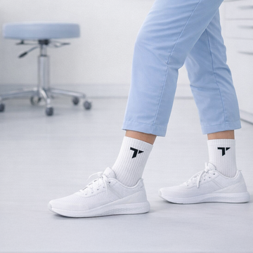 <strong>Socken, die durch lange Schichten tragen.</strong>