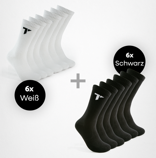 Duo Color Komfort Sportsocken Set